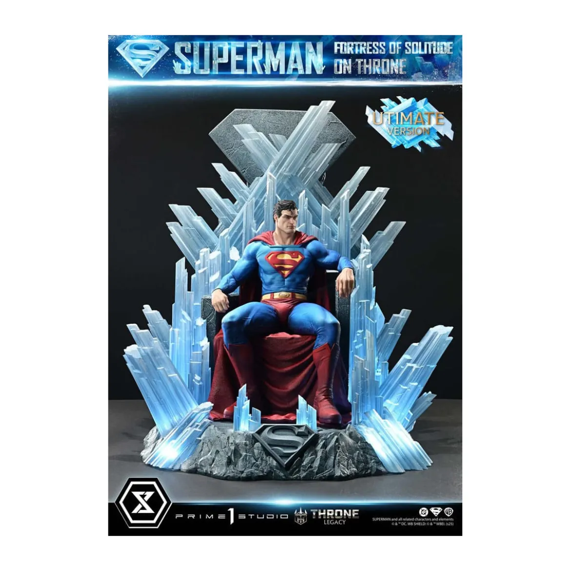 Prime 1 Studio DC Comics Throne Legacy Collection - Superman Fortress of Solitude on Throne Ultimate Version