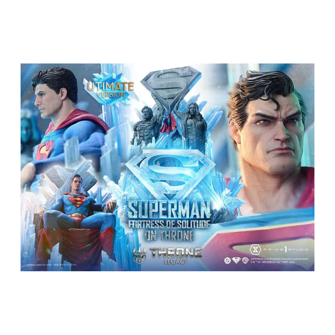 Prime 1 Studio DC Comics Throne Legacy Collection - Superman Fortress of Solitude on Throne Ultimate Version