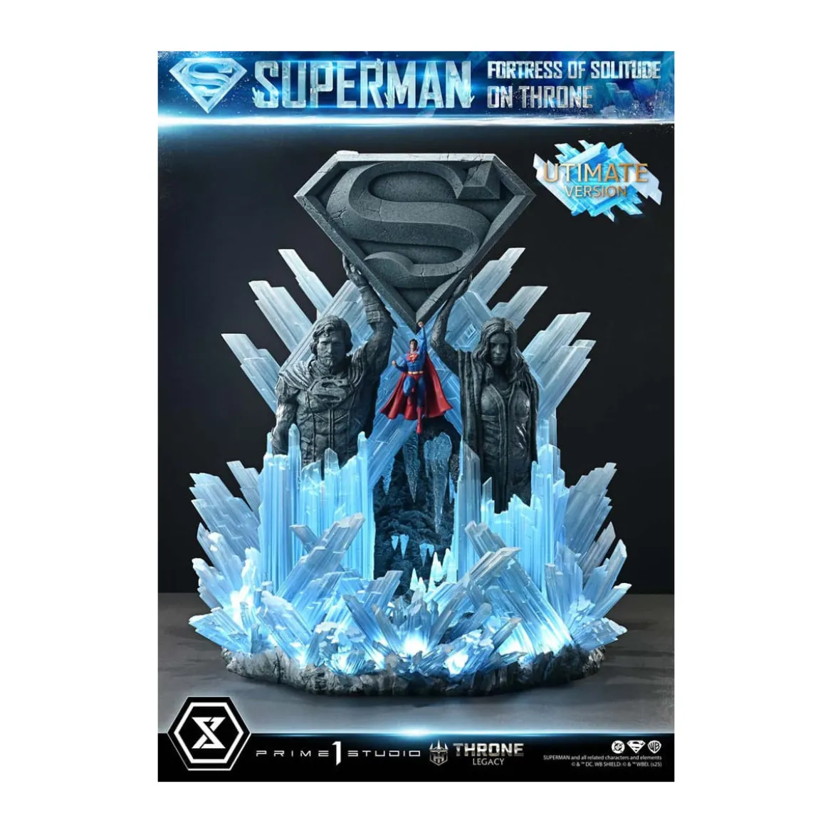 Prime 1 Studio DC Comics Throne Legacy Collection - Superman Fortress of Solitude on Throne Ultimate Version