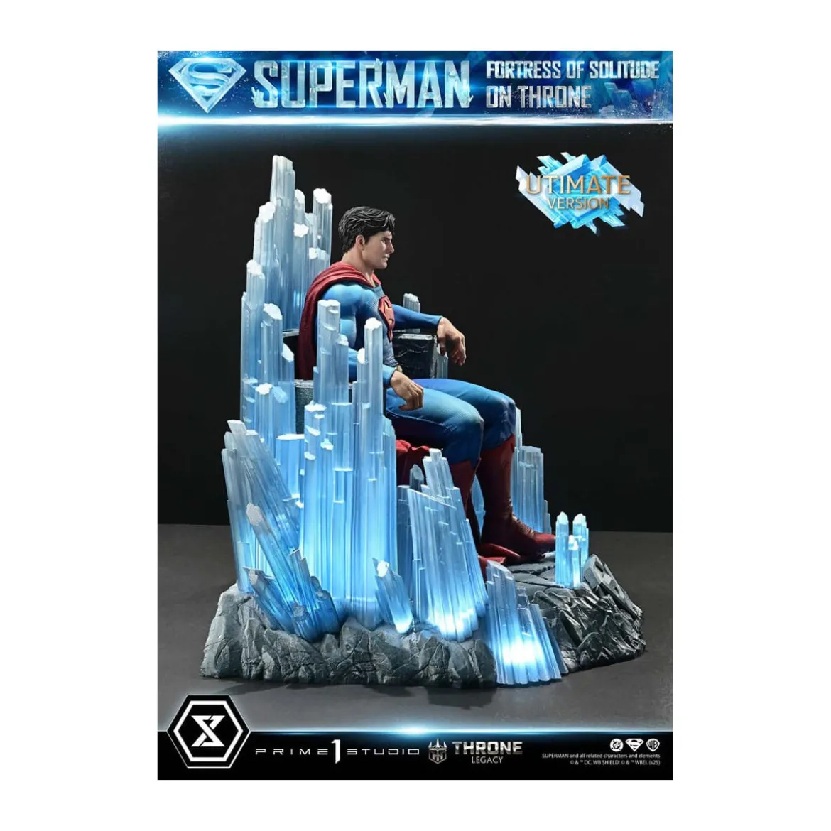 Prime 1 Studio DC Comics Throne Legacy Collection - Superman Fortress of Solitude on Throne Ultimate Version