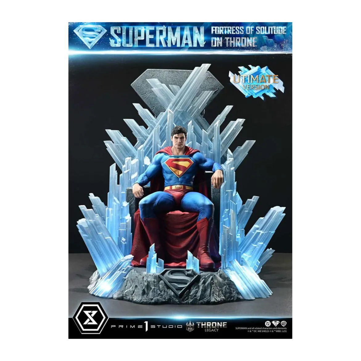 Prime 1 Studio DC Comics Throne Legacy Collection - Superman Fortress of Solitude on Throne Ultimate Version