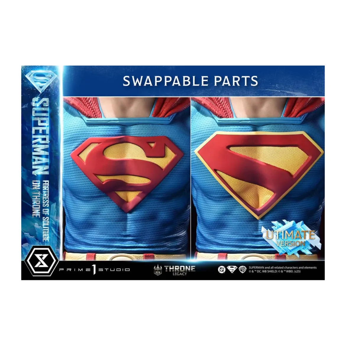 Prime 1 Studio DC Comics Throne Legacy Collection - Superman Fortress of Solitude on Throne Ultimate Version