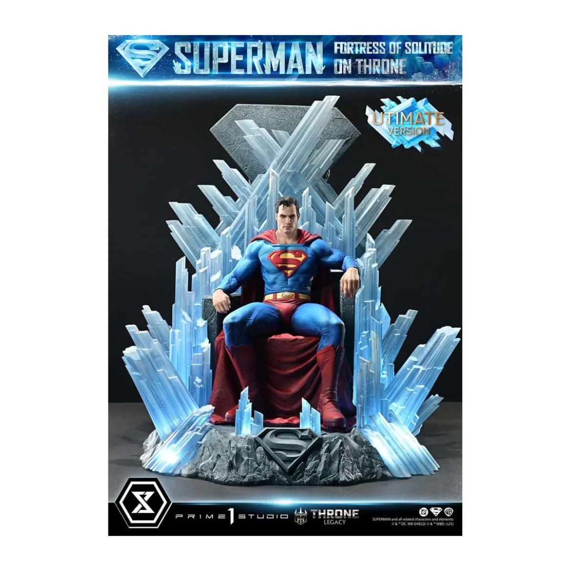 Prime 1 Studio DC Comics Throne Legacy Collection - Superman Fortress of Solitude on Throne Ultimate Version