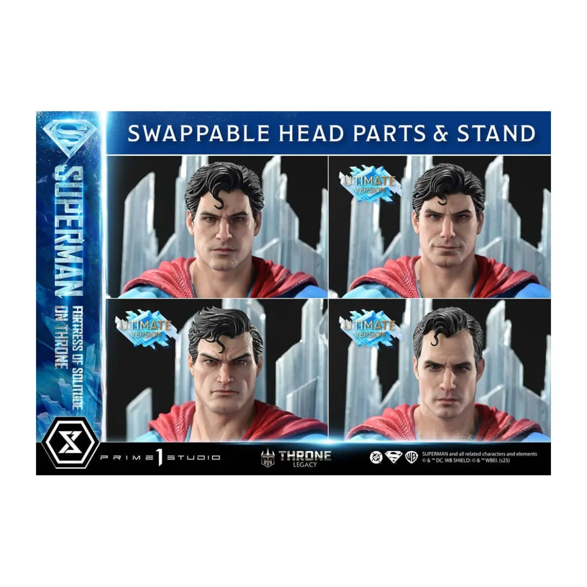 Prime 1 Studio DC Comics Throne Legacy Collection - Superman Fortress of Solitude on Throne Ultimate Version