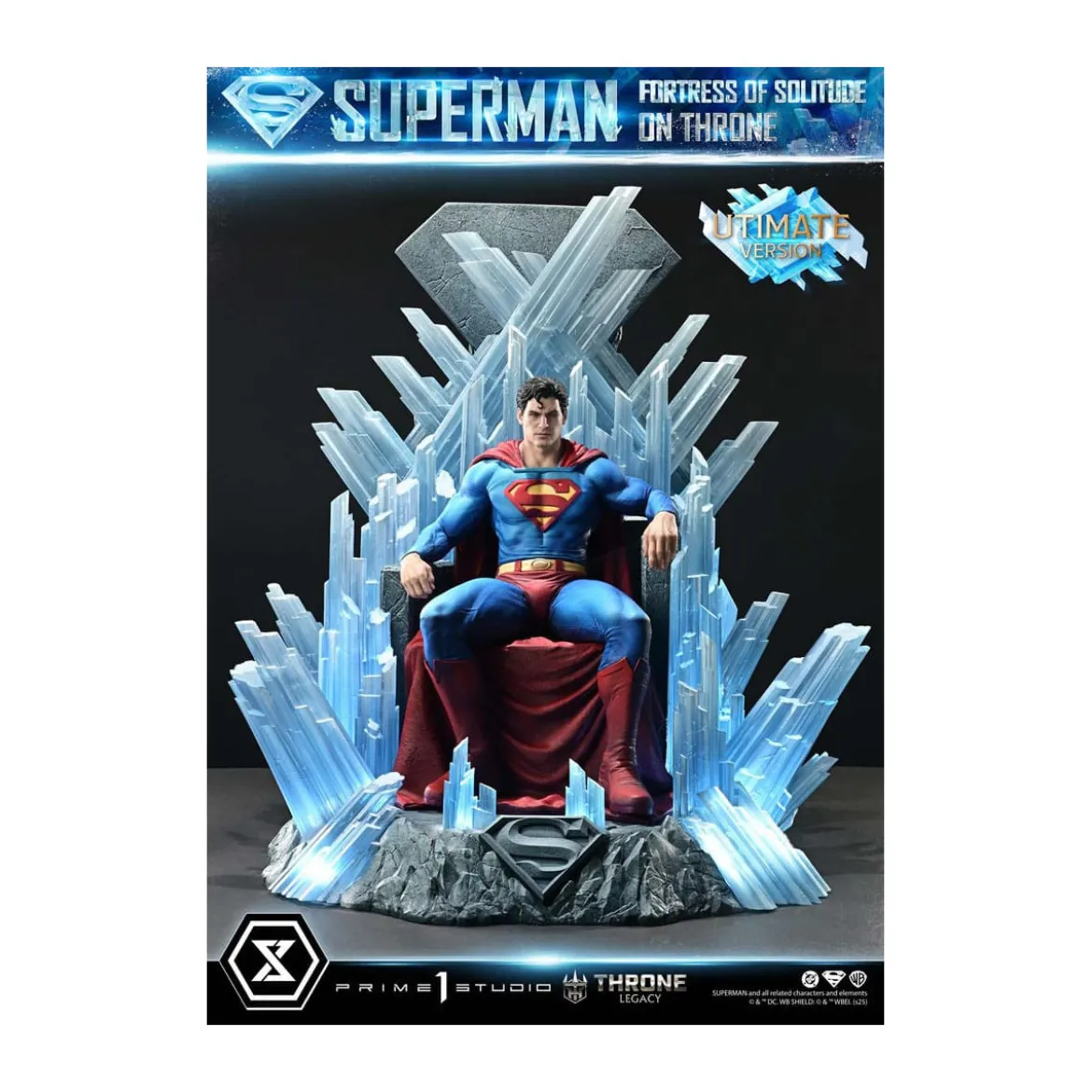 Prime 1 Studio DC Comics Throne Legacy Collection - Superman Fortress of Solitude on Throne Ultimate Version