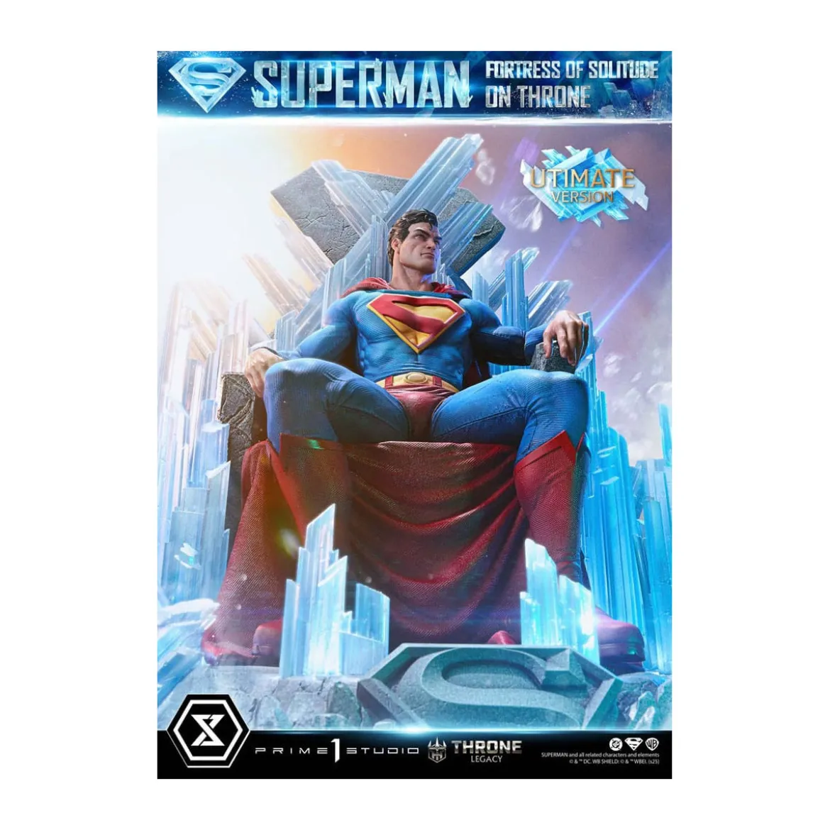Prime 1 Studio DC Comics Throne Legacy Collection - Superman Fortress of Solitude on Throne Ultimate Version