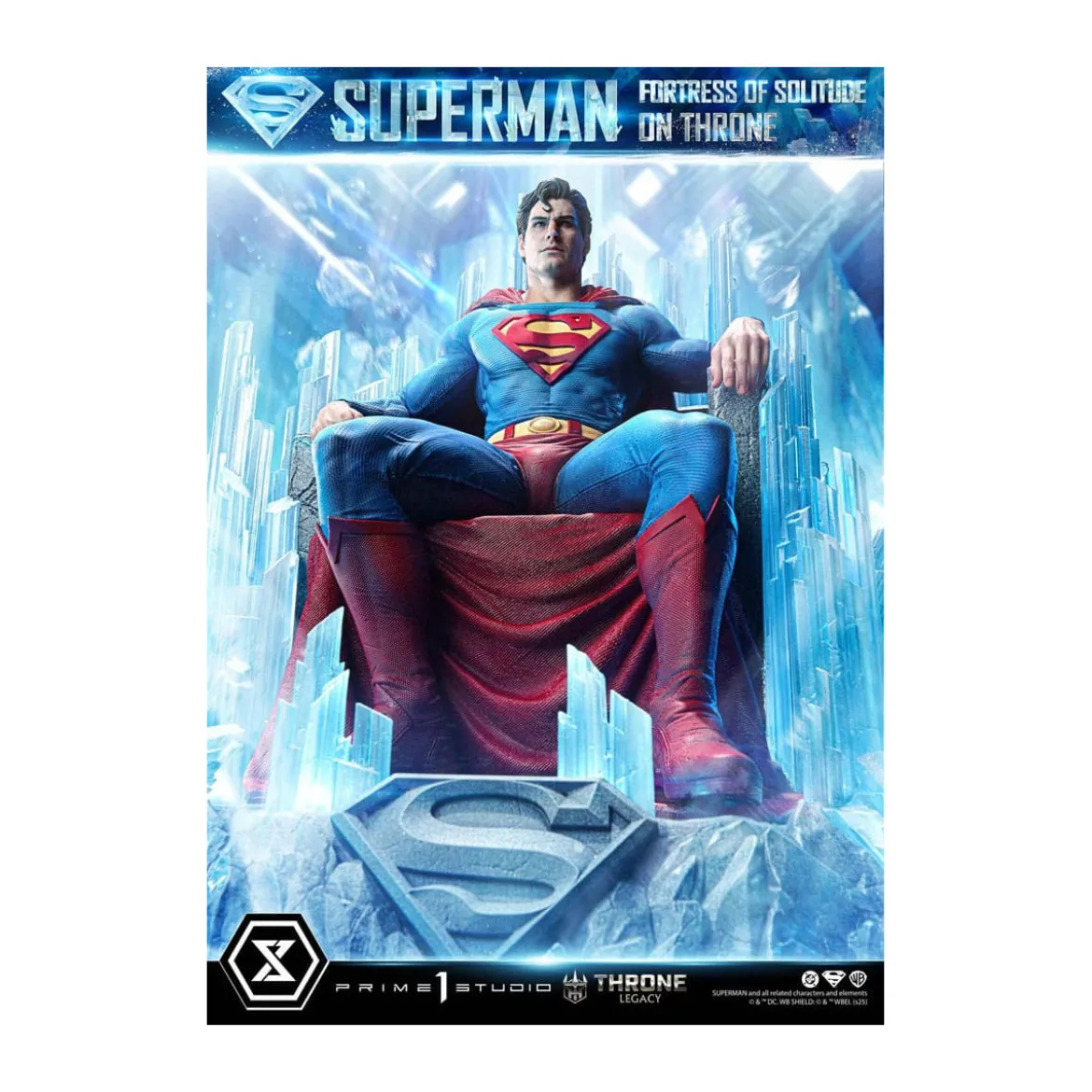 Prime 1 Studio DC Comics Throne Legacy Collection - Superman Fortress of Solitude on Throne (Design by Gabriele Dell'Otto) 1/4