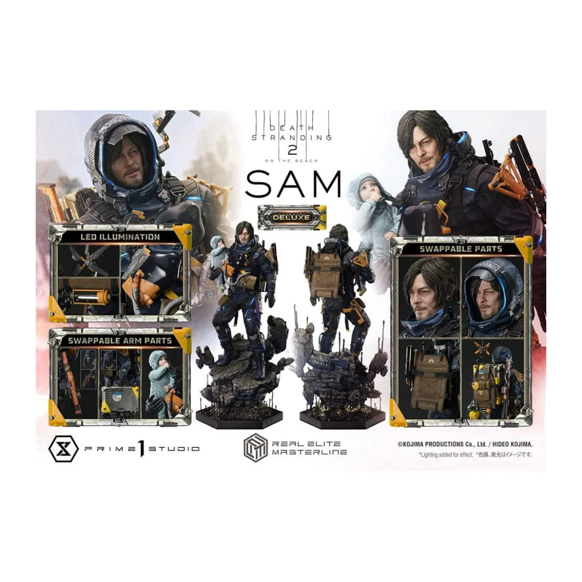 Prime 1 Studio -Death Stranding 2: On the Beach - Sam Deluxe Bonus Version Real Elite Masterline Series 1/3