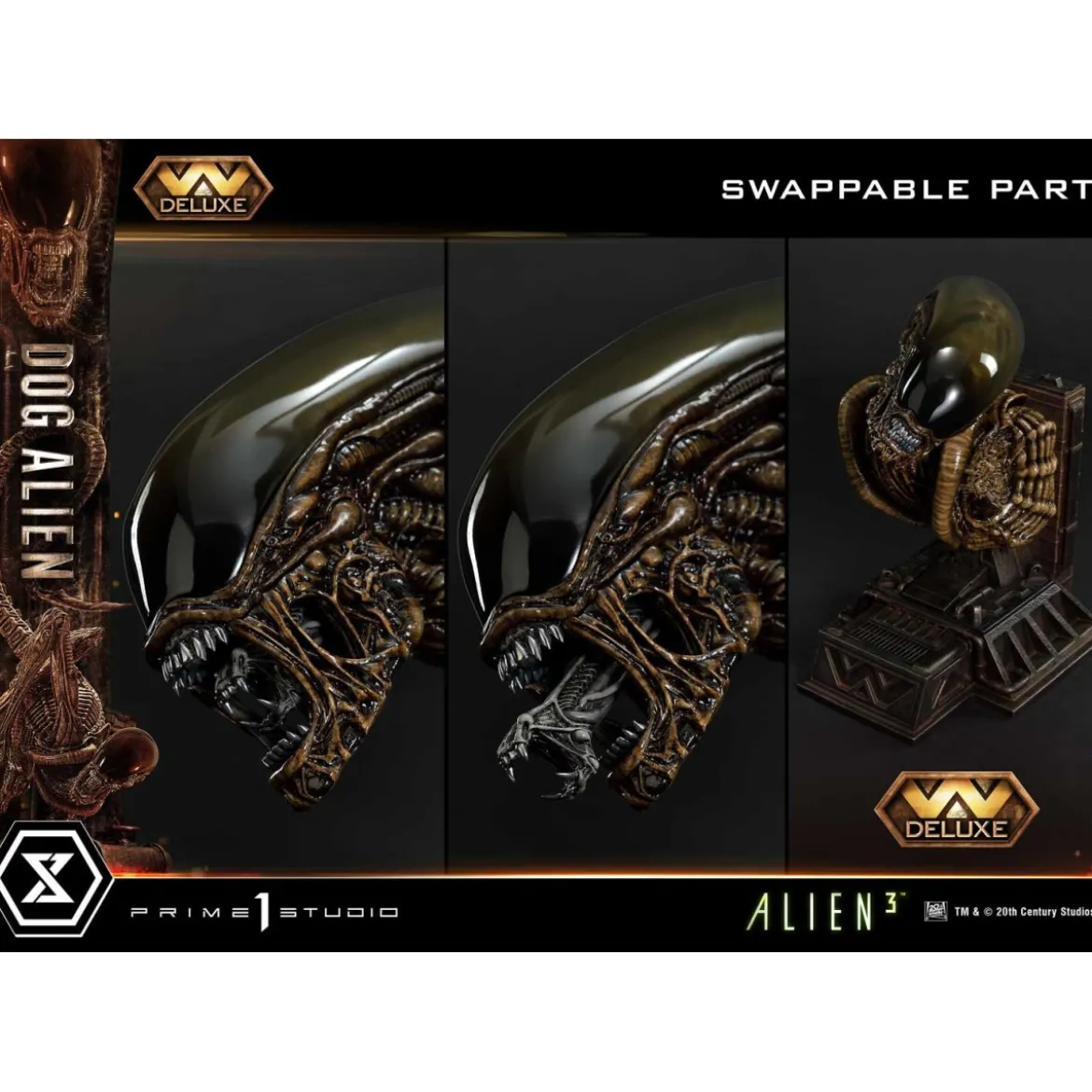 Prime 1 Studio - Dog Alien Deluxe Bonus Version 1/3 - Alien 3 Museum Masterline XL