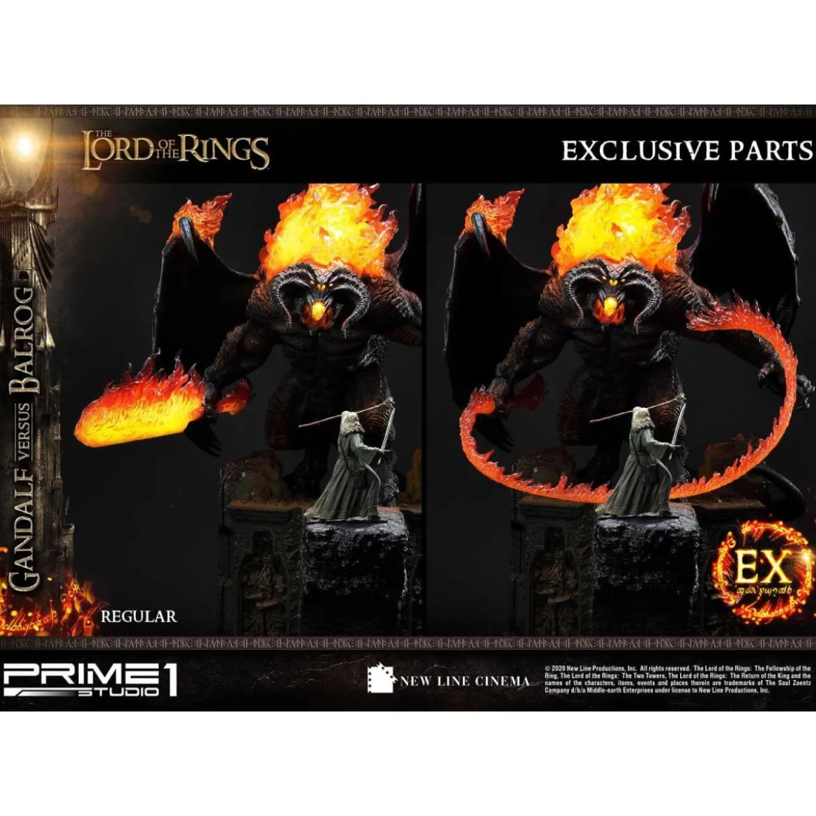 Prime 1 Studio - Gandalf Vs. Balrog EXCLUSIVE - LOTR