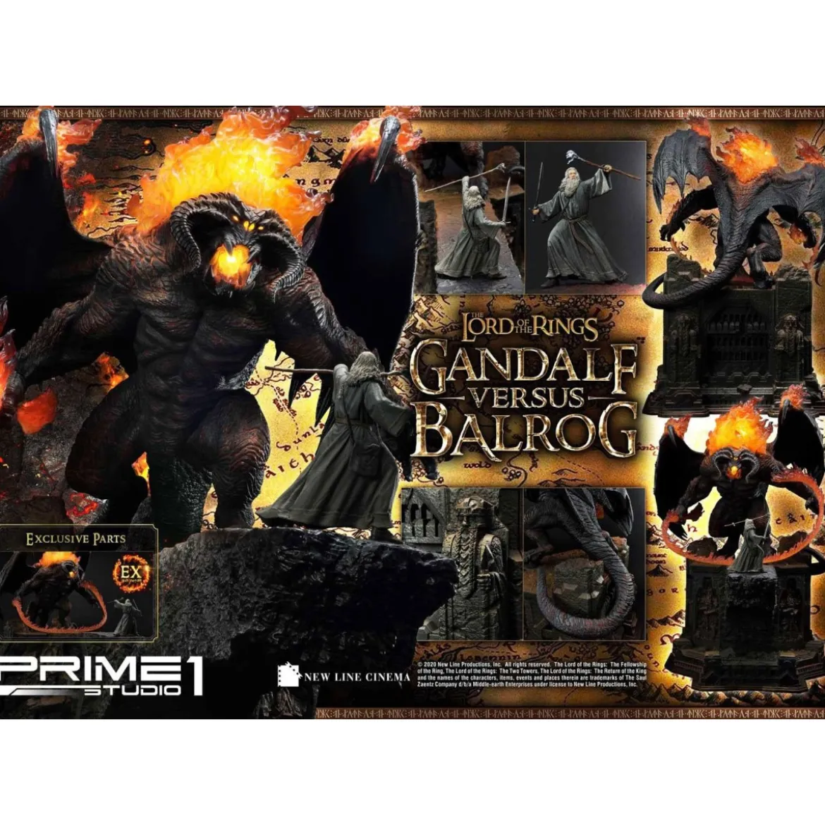 Prime 1 Studio - Gandalf Vs. Balrog EXCLUSIVE - LOTR