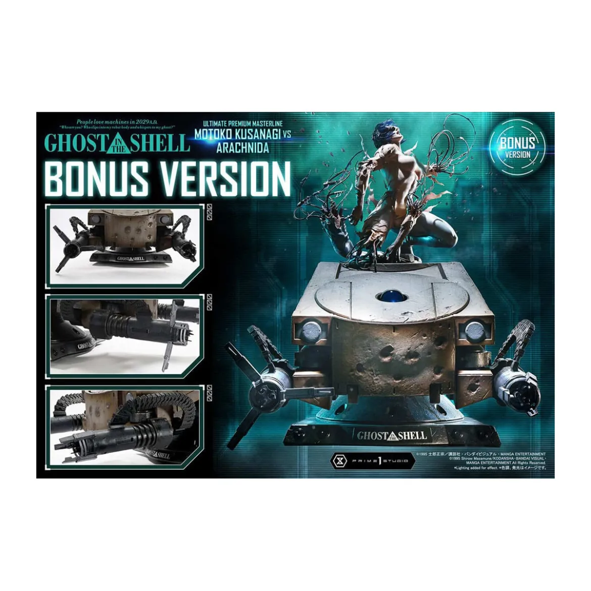 Prime 1 Studio Ghost in the Shell - Motoko Kusanagi vs Arachnida Bonus Version Ultimate Premium Masterline Series 1/4