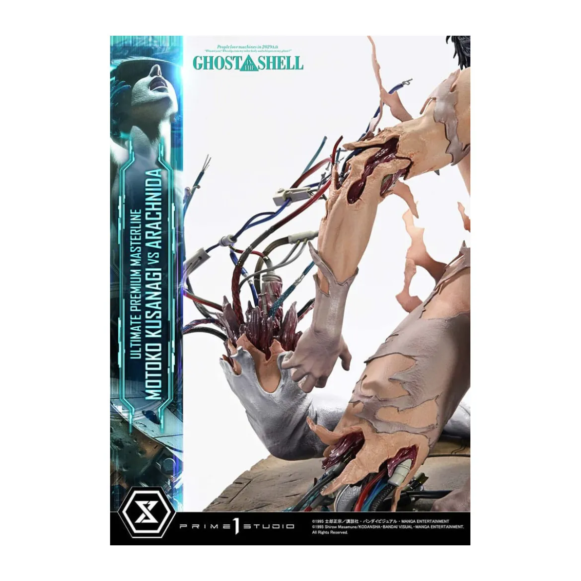 Prime 1 Studio Ghost in the Shell - Motoko Kusanagi vs Arachnida Bonus Version Ultimate Premium Masterline Series 1/4