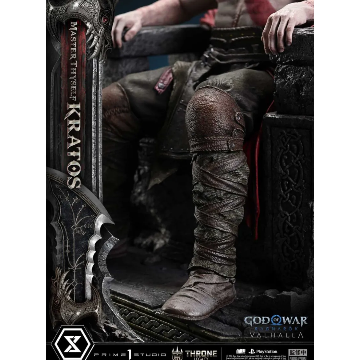 Prime 1 Studio - God of War: Ragnarok Valhalla - MASTER THYSELF KRATOS Bonus Version - Throne Legacy 1/3