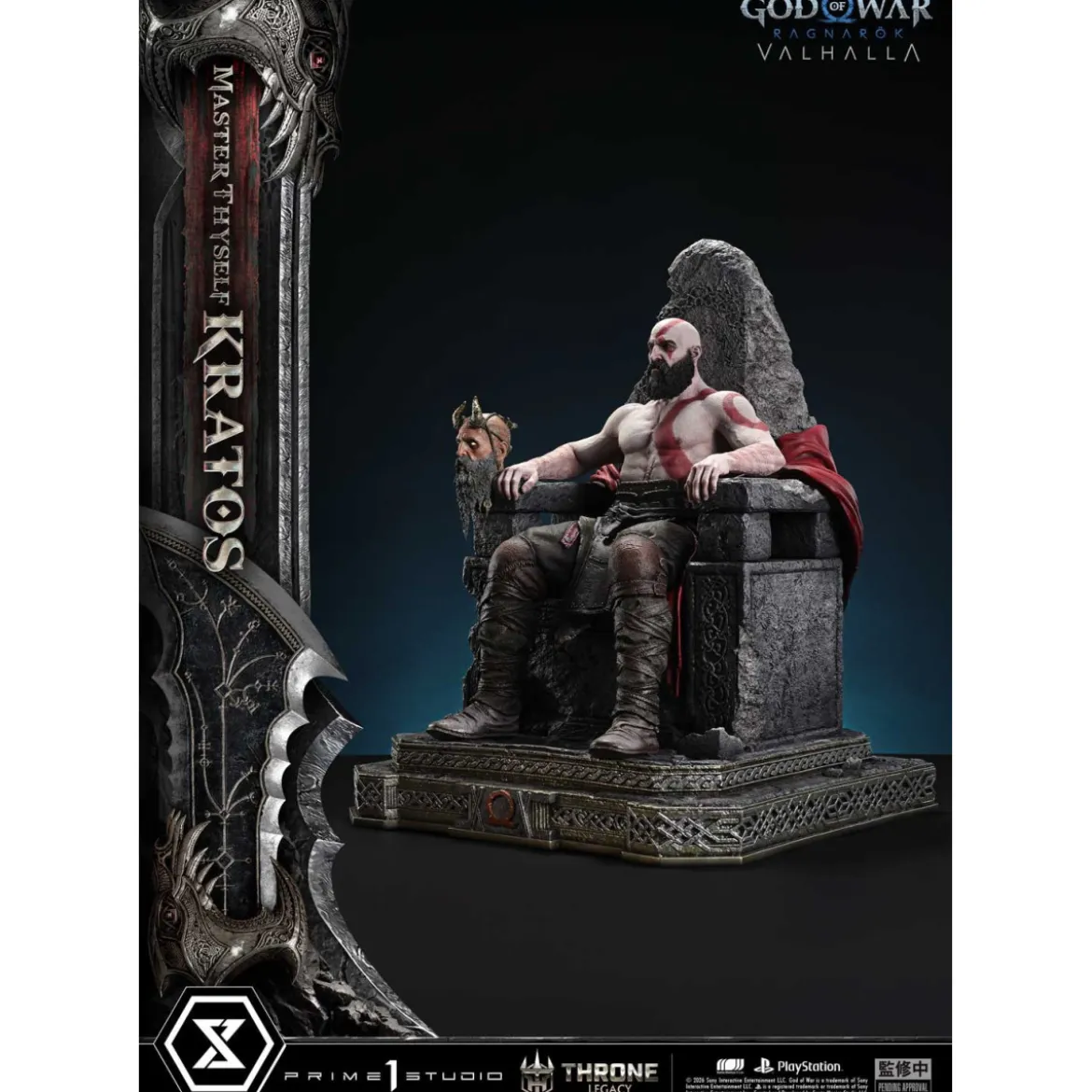 Prime 1 Studio - God of War: Ragnarok Valhalla - MASTER THYSELF KRATOS Bonus Version - Throne Legacy 1/3