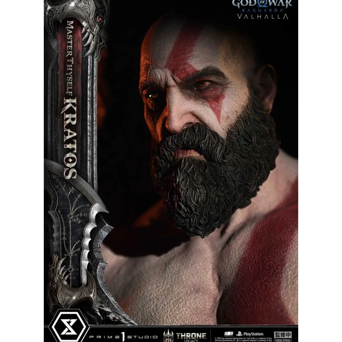 Prime 1 Studio - God of War: Ragnarok Valhalla - MASTER THYSELF KRATOS Bonus Version - Throne Legacy 1/3