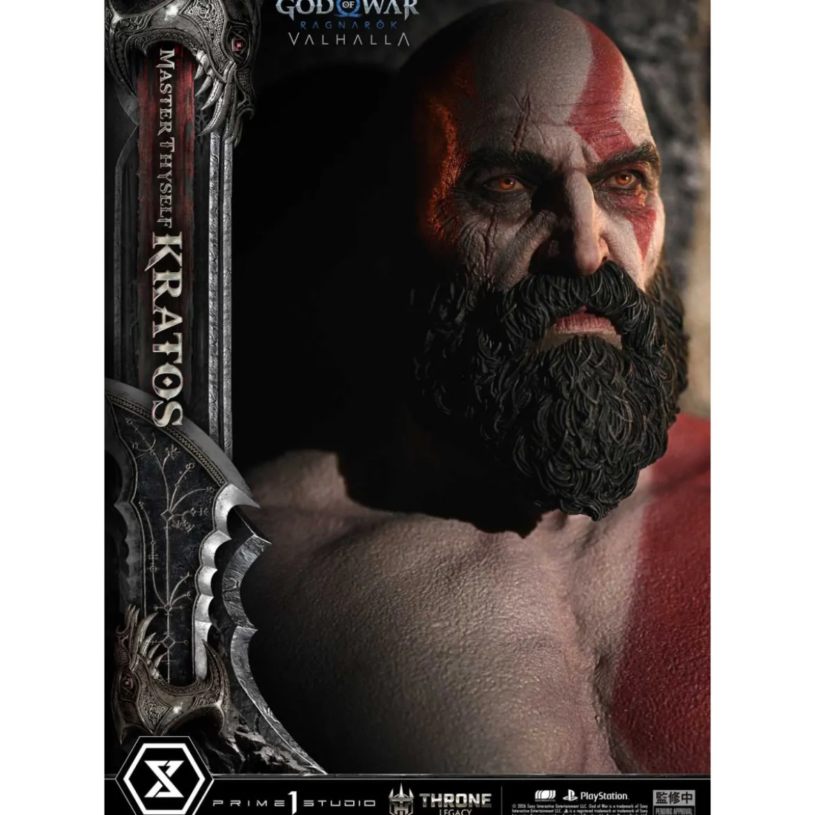 Prime 1 Studio - God of War: Ragnarok Valhalla - MASTER THYSELF KRATOS Bonus Version - Throne Legacy 1/3