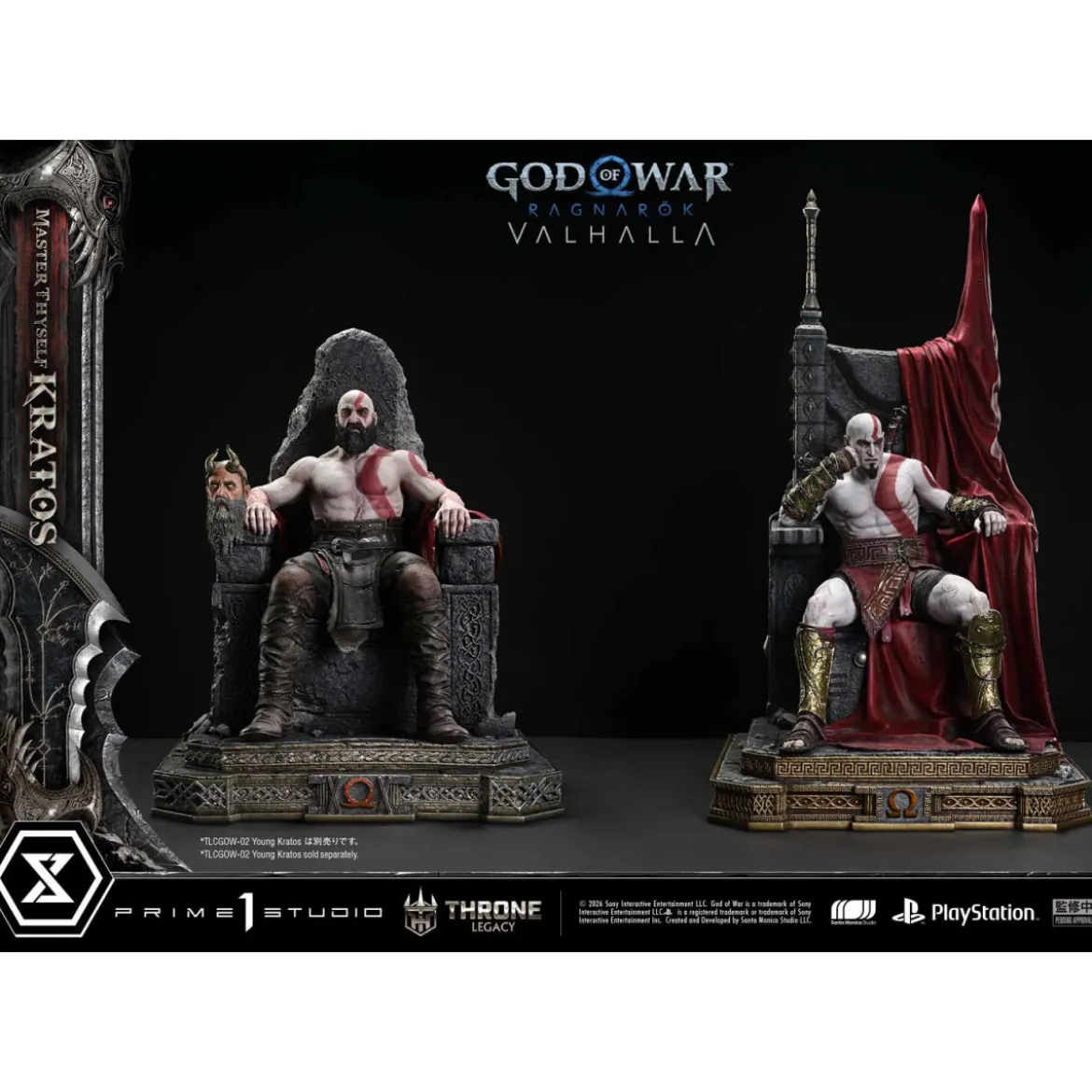 Prime 1 Studio - God of War: Ragnarok Valhalla - MASTER THYSELF KRATOS Bonus Version - Throne Legacy 1/3