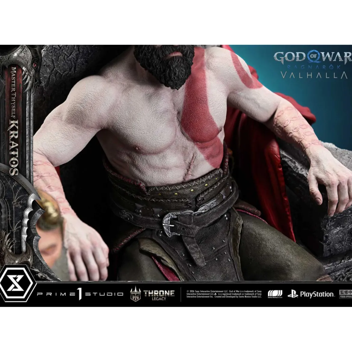 Prime 1 Studio - God of War: Ragnarok Valhalla - MASTER THYSELF KRATOS Bonus Version - Throne Legacy 1/3