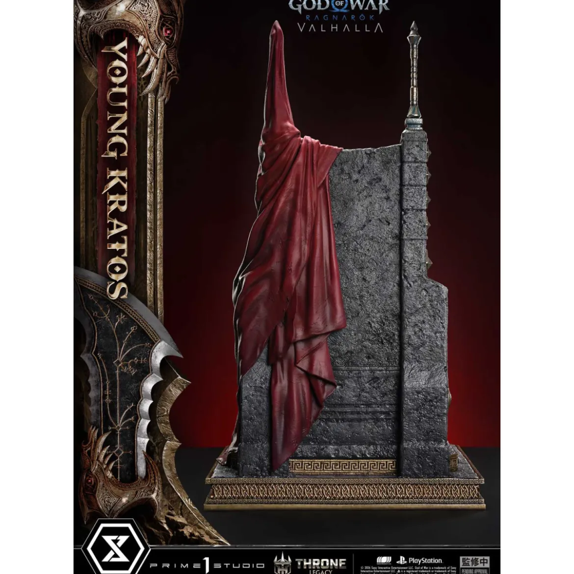 Prime 1 Studio - God of War: Ragnarok Valhalla - YOUNG KRATOS Bonus Version - Throne Legacy 1/3