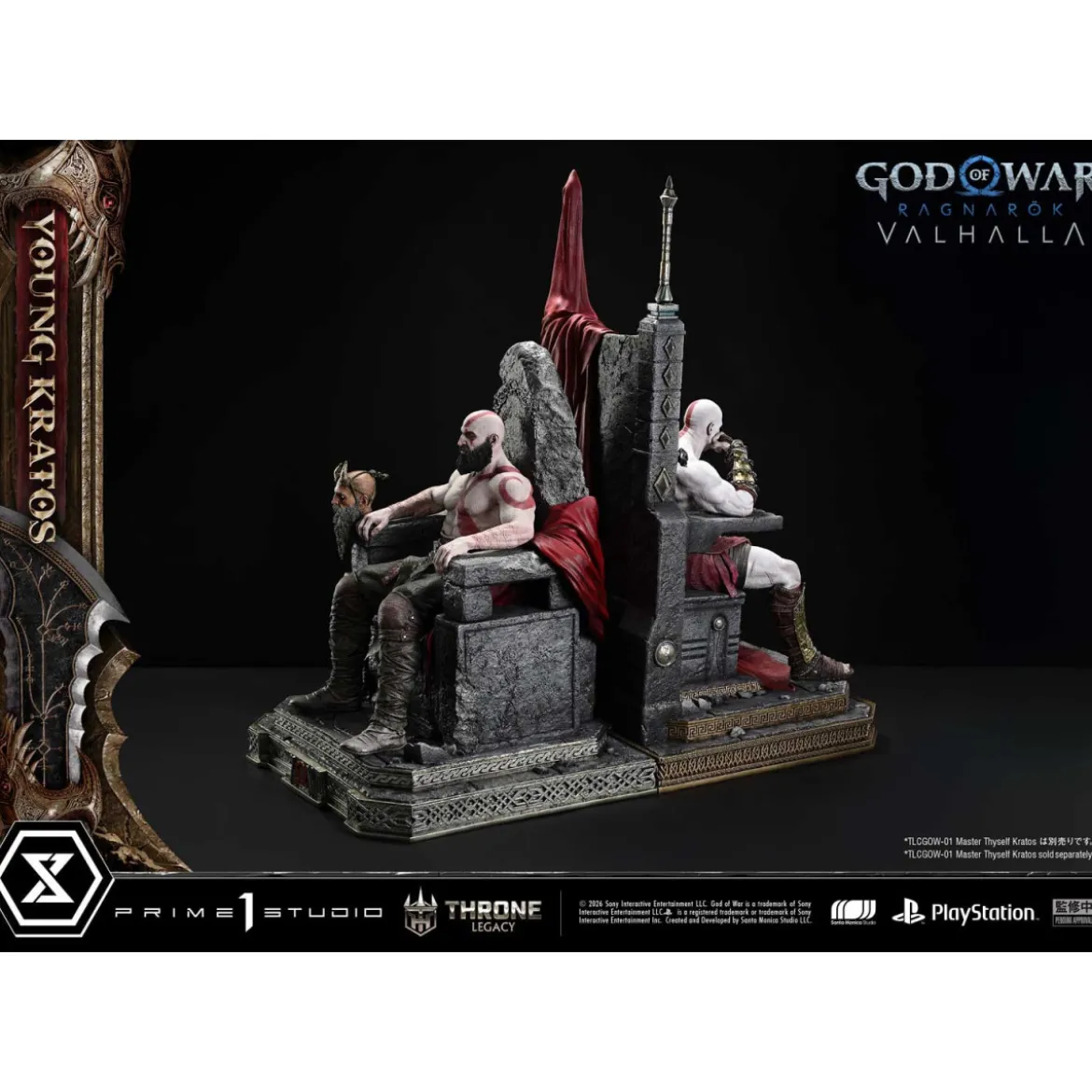 Prime 1 Studio - God of War: Ragnarok Valhalla - YOUNG KRATOS Bonus Version - Throne Legacy 1/3