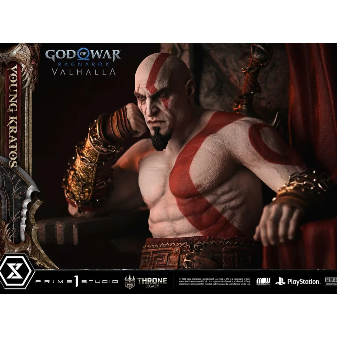 Prime 1 Studio - God of War: Ragnarok Valhalla - YOUNG KRATOS Bonus Version - Throne Legacy 1/3