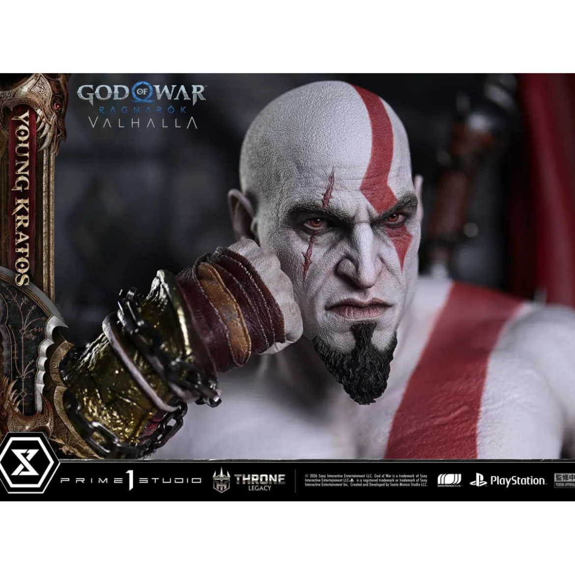 Prime 1 Studio - God of War: Ragnarok Valhalla - YOUNG KRATOS Bonus Version - Throne Legacy 1/3