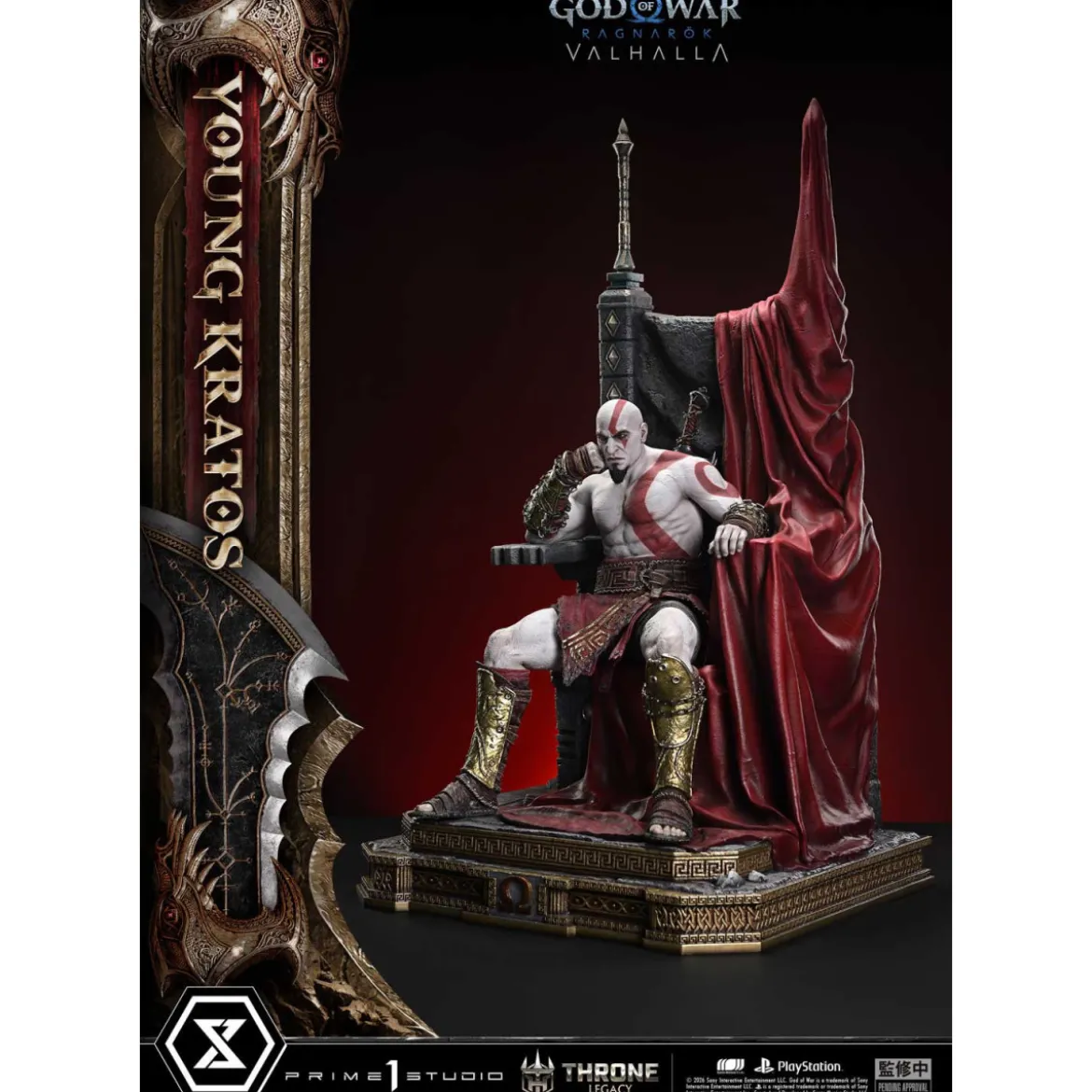 Prime 1 Studio - God of War: Ragnarok Valhalla - YOUNG KRATOS Bonus Version - Throne Legacy 1/3