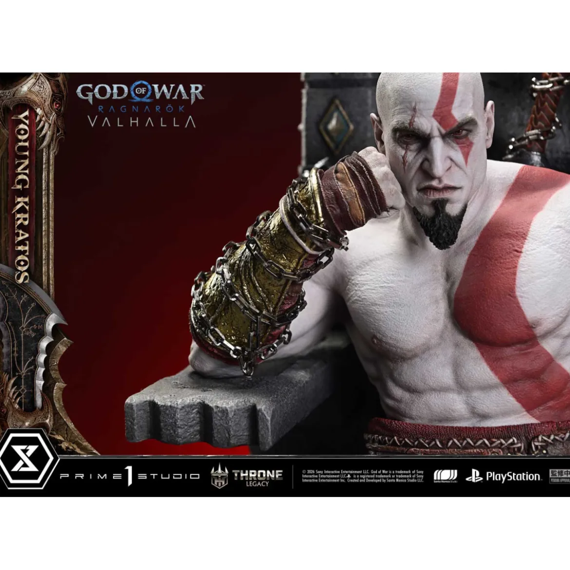 Prime 1 Studio - God of War: Ragnarok Valhalla - YOUNG KRATOS Bonus Version - Throne Legacy 1/3