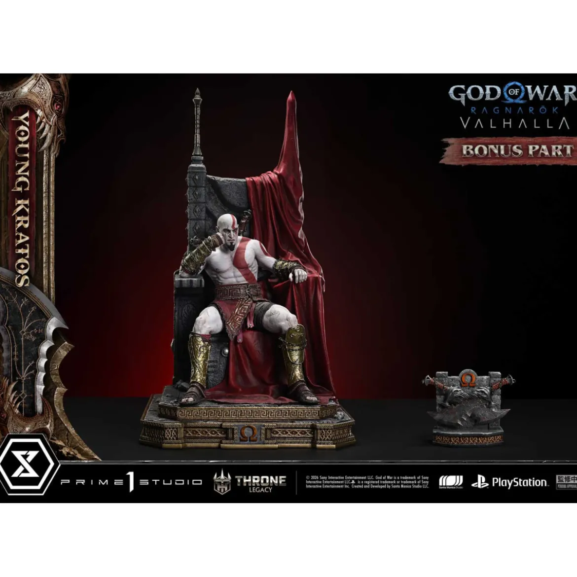 Prime 1 Studio - God of War: Ragnarok Valhalla - YOUNG KRATOS Bonus Version - Throne Legacy 1/3