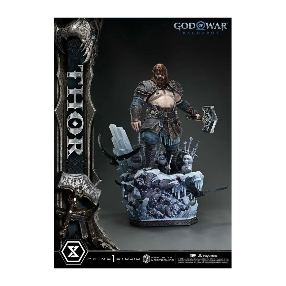 Prime 1 Studio - God of War: Ragnarok - Thor Deluxe Bonus Version - Real Elite Masterline Series 1/3