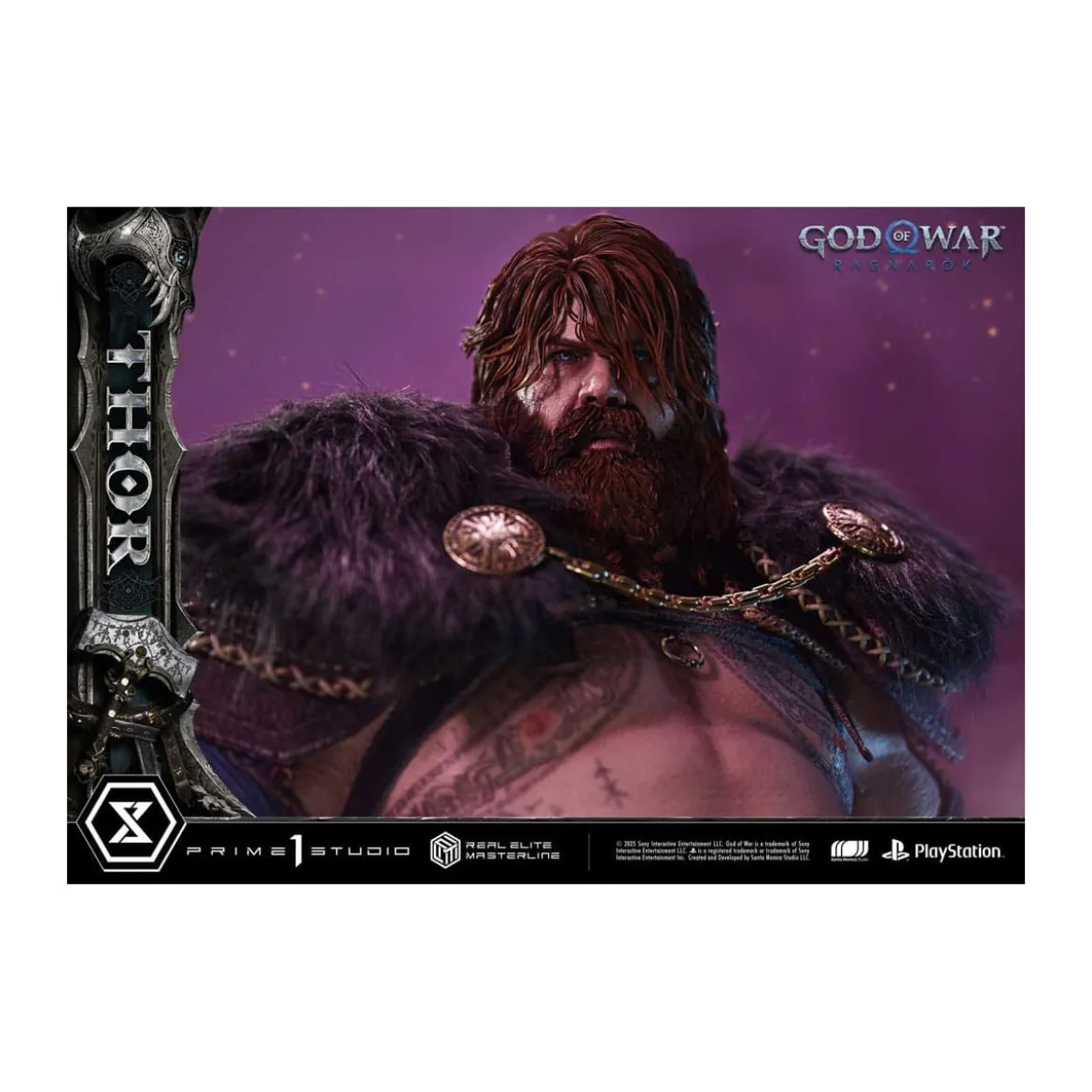 Prime 1 Studio - God of War: Ragnarok - Thor Deluxe Bonus Version - Real Elite Masterline Series 1/3
