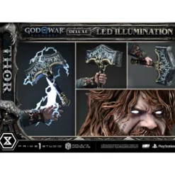Prime 1 Studio - God of War: Ragnarok - Thor Deluxe Bonus Version - Real Elite Masterline Series 1/3