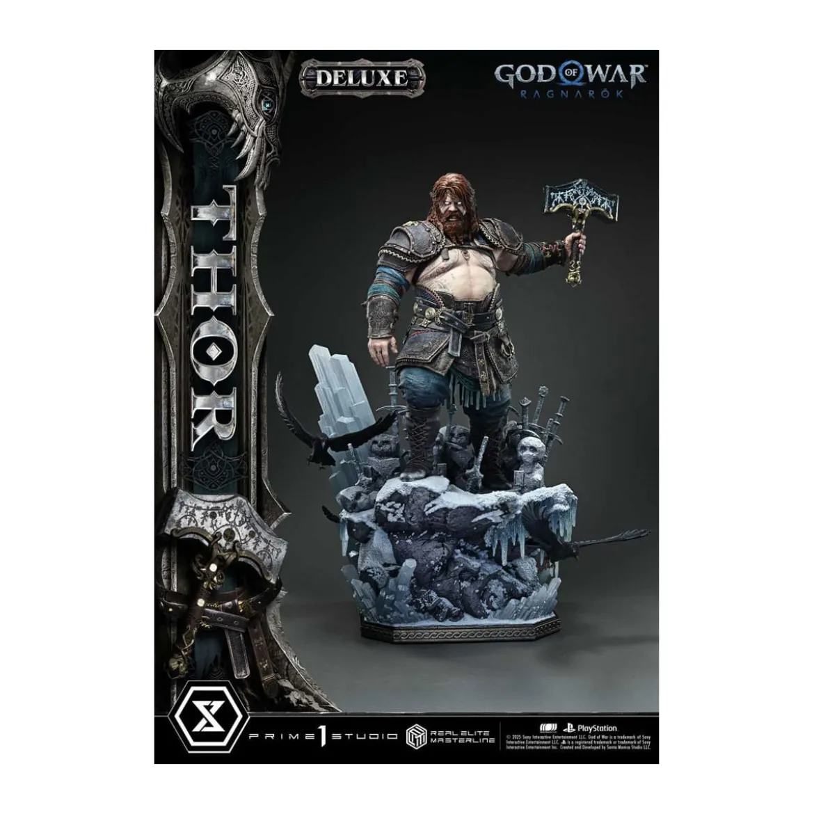 Prime 1 Studio - God of War: Ragnarok - Thor Deluxe Bonus Version - Real Elite Masterline Series 1/3