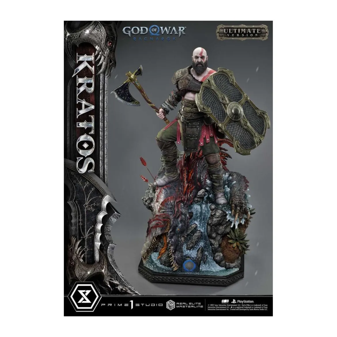 Prime 1 Studio - God of War: Ragnarok - Kratos Ultimate Bonus Version - Real Elite Masterline Series 1/3