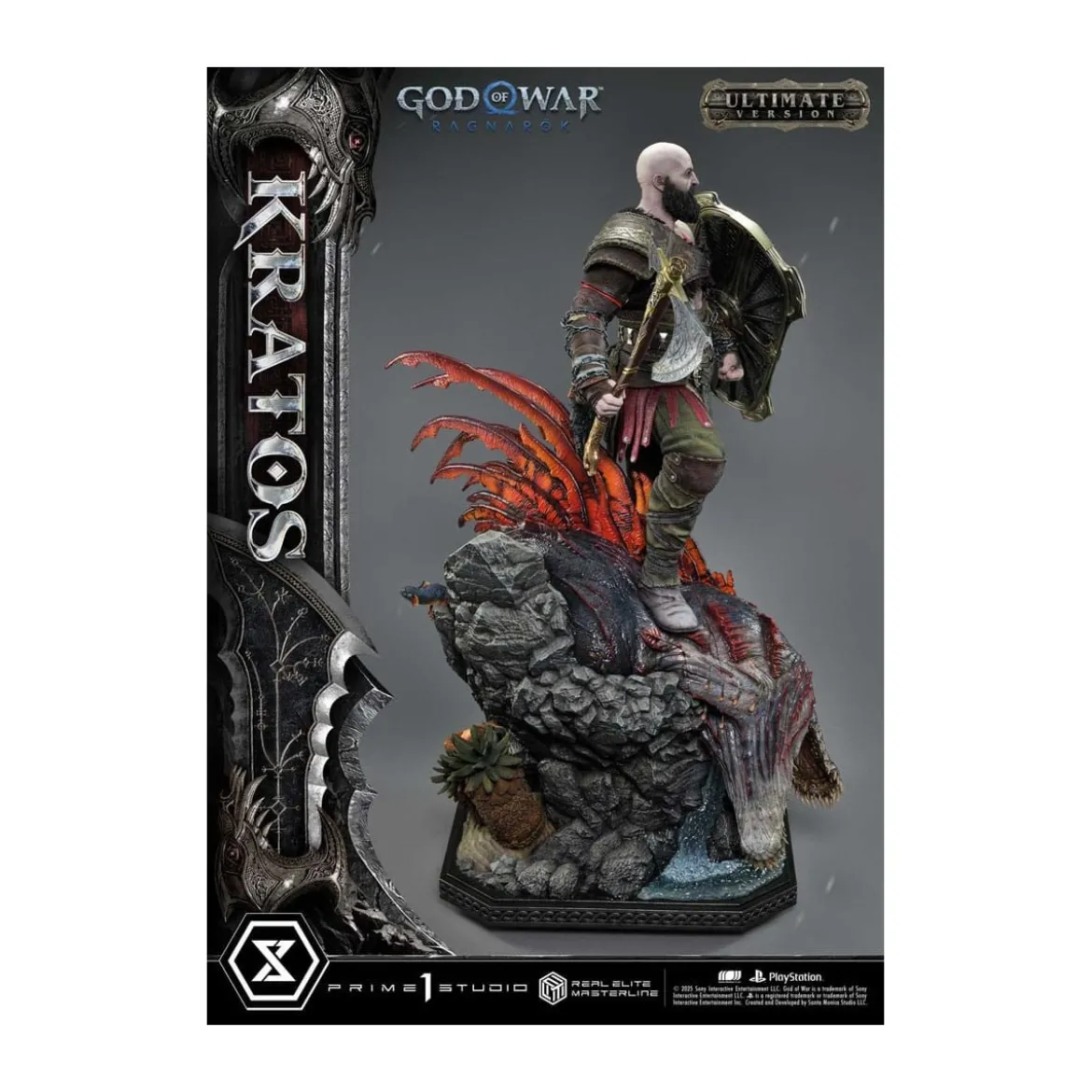 Prime 1 Studio - God of War: Ragnarok - Kratos Ultimate Bonus Version - Real Elite Masterline Series 1/3