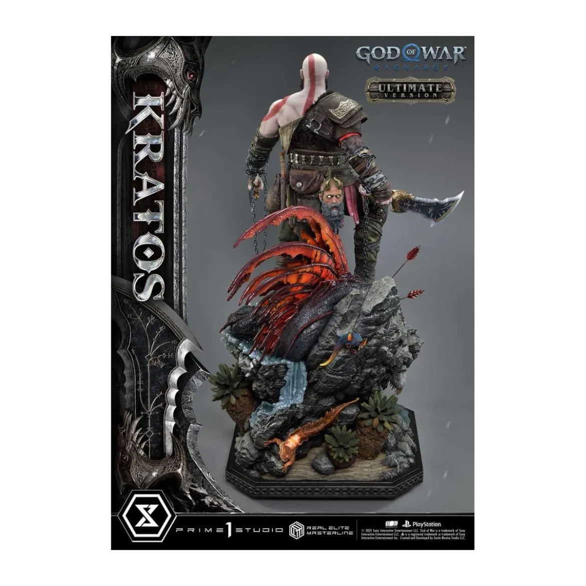 Prime 1 Studio - God of War: Ragnarok - Kratos Ultimate Bonus Version - Real Elite Masterline Series 1/3