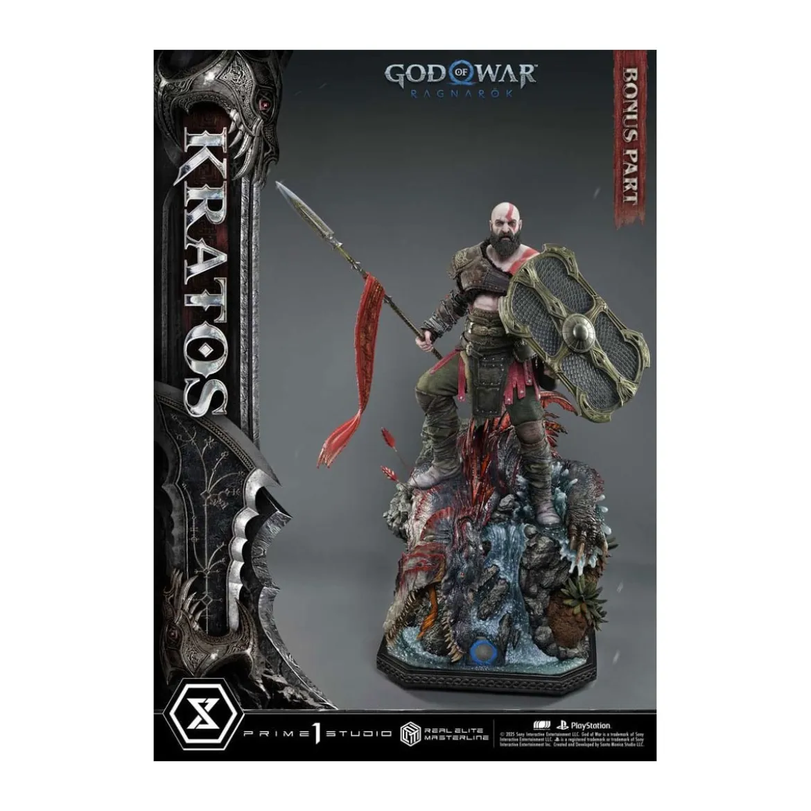 Prime 1 Studio - God of War: Ragnarok - Kratos Ultimate Bonus Version - Real Elite Masterline Series 1/3