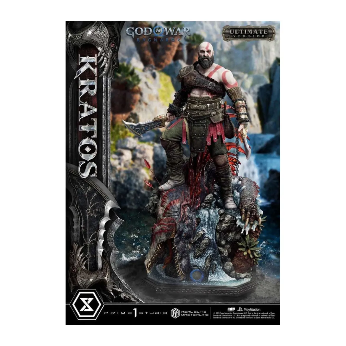 Prime 1 Studio - God of War: Ragnarok - Kratos Ultimate Bonus Version - Real Elite Masterline Series 1/3