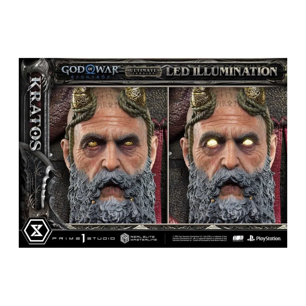 Prime 1 Studio - God of War: Ragnarok - Kratos Ultimate Bonus Version - Real Elite Masterline Series 1/3