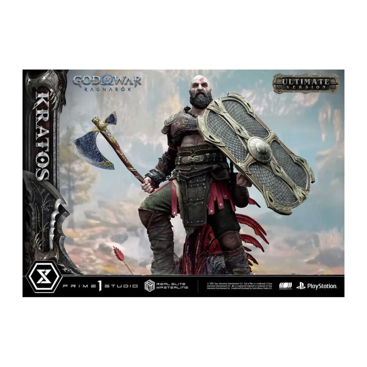 Prime 1 Studio - God of War: Ragnarok - Kratos Ultimate Bonus Version - Real Elite Masterline Series 1/3