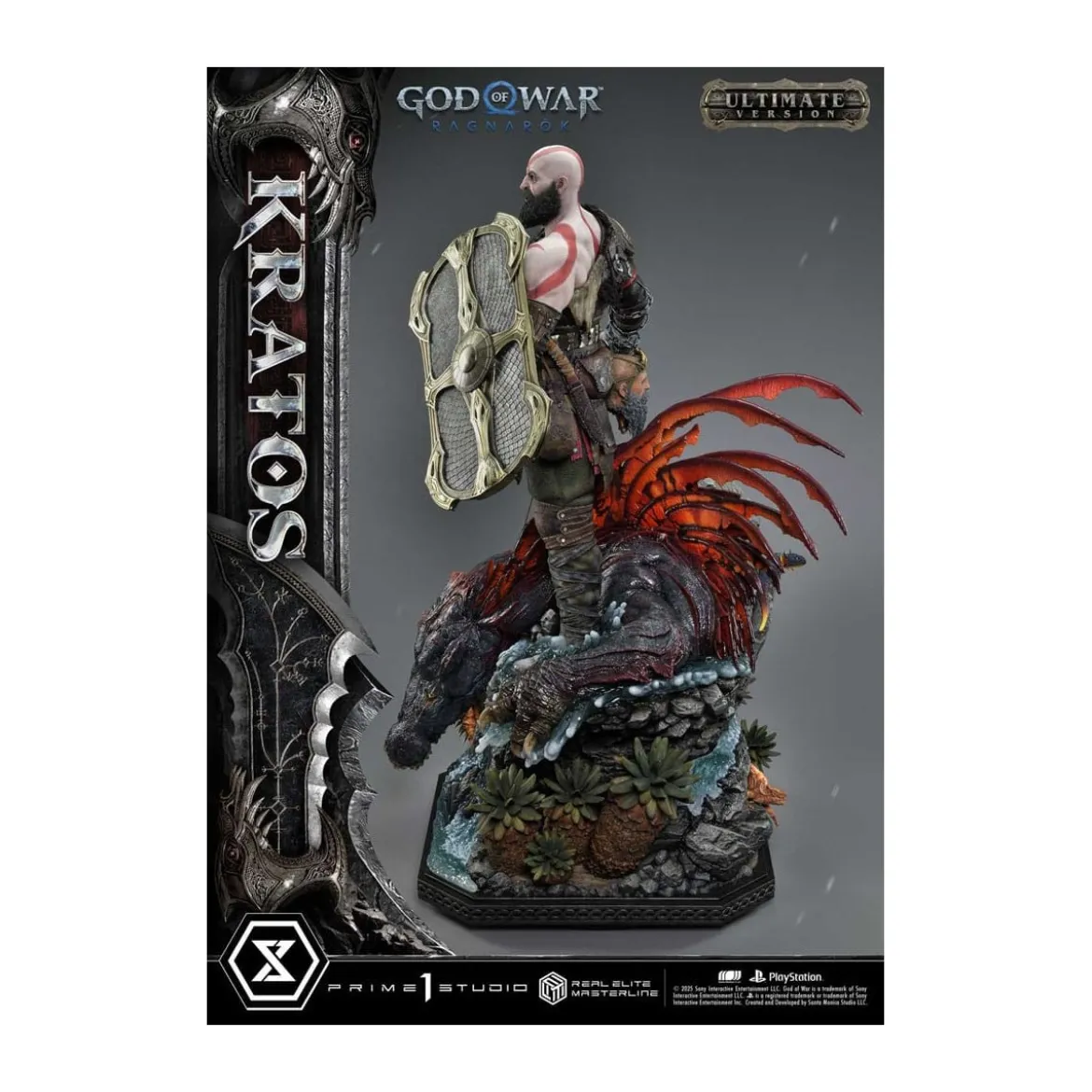 Prime 1 Studio - God of War: Ragnarok - Kratos Ultimate Bonus Version - Real Elite Masterline Series 1/3