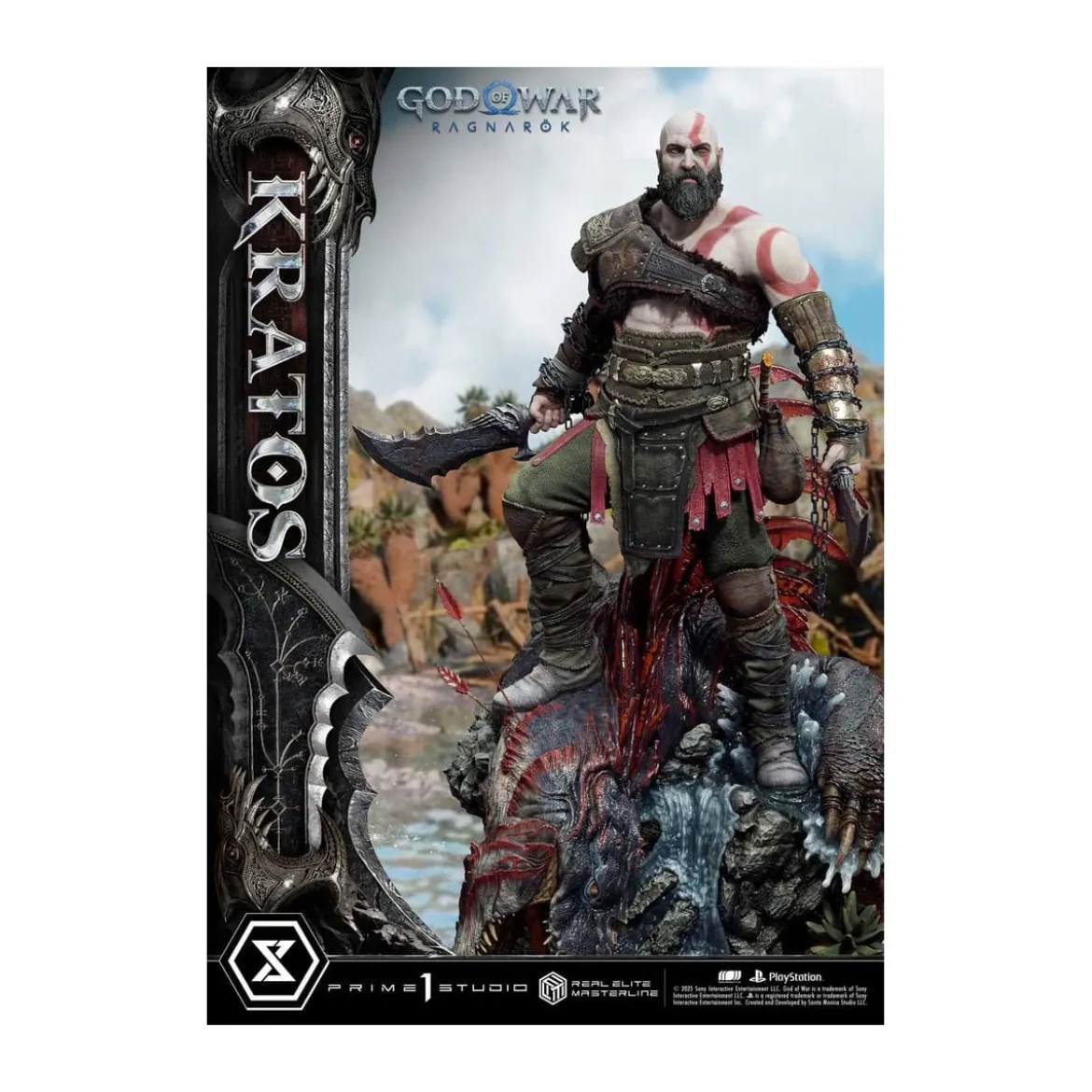 Prime 1 Studio - God of War: Ragnarok - Kratos Ultimate Bonus Version - Real Elite Masterline Series 1/3