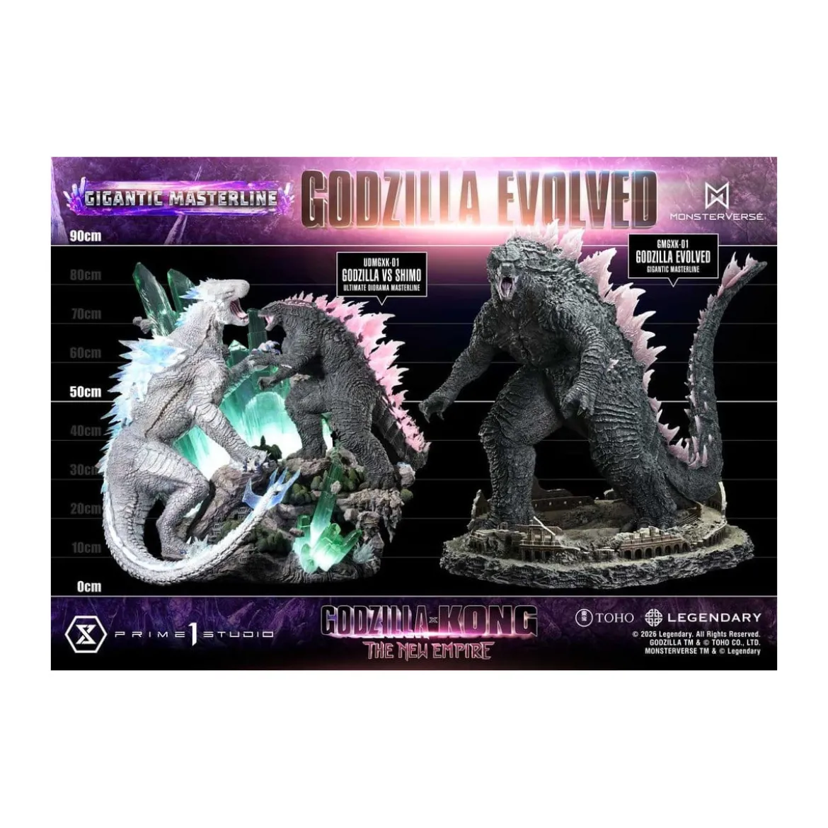 Prime 1 Studio - Godzilla Evolved Bonus Ver. - Godzilla x Kong: The New Empire Gigantic Masterline Series