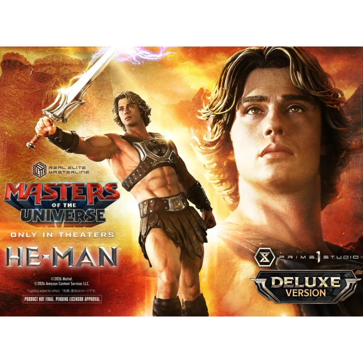 Prime 1 Studio - He-Man Deluxe Bonus Version - Masters of the Universe (2026) Real Elite Masterline 1/3