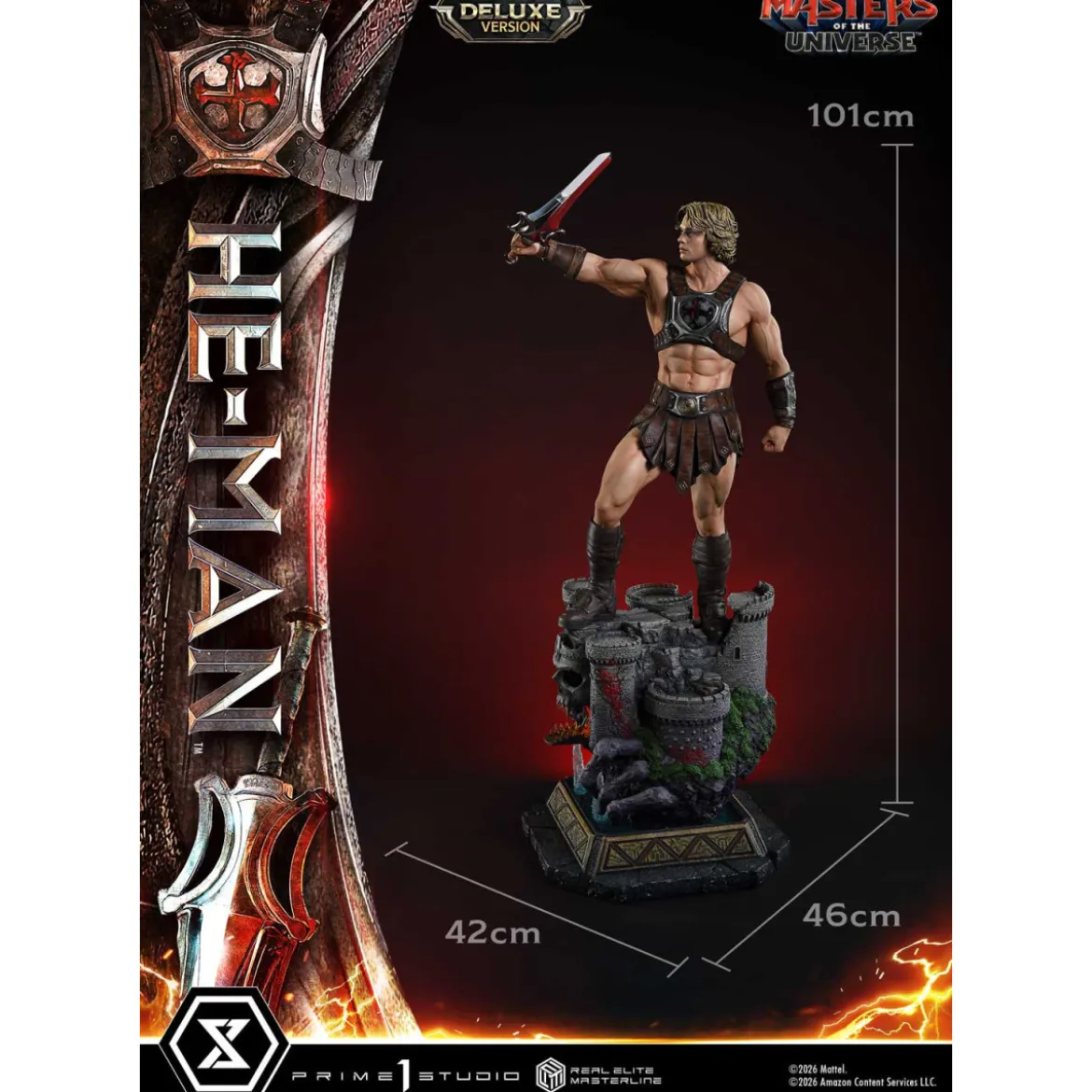 Prime 1 Studio - He-Man Deluxe Bonus Version - Masters of the Universe (2026) Real Elite Masterline 1/3