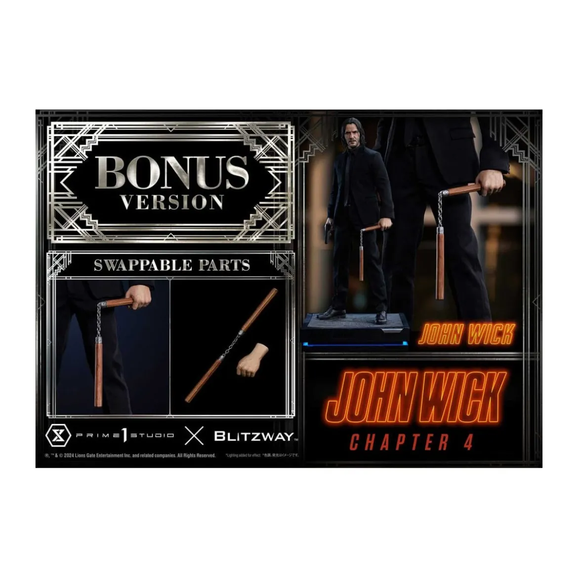 Prime 1 Studio - John Wick Chapter 4 1/4 John Wick Deluxe Bonus Version