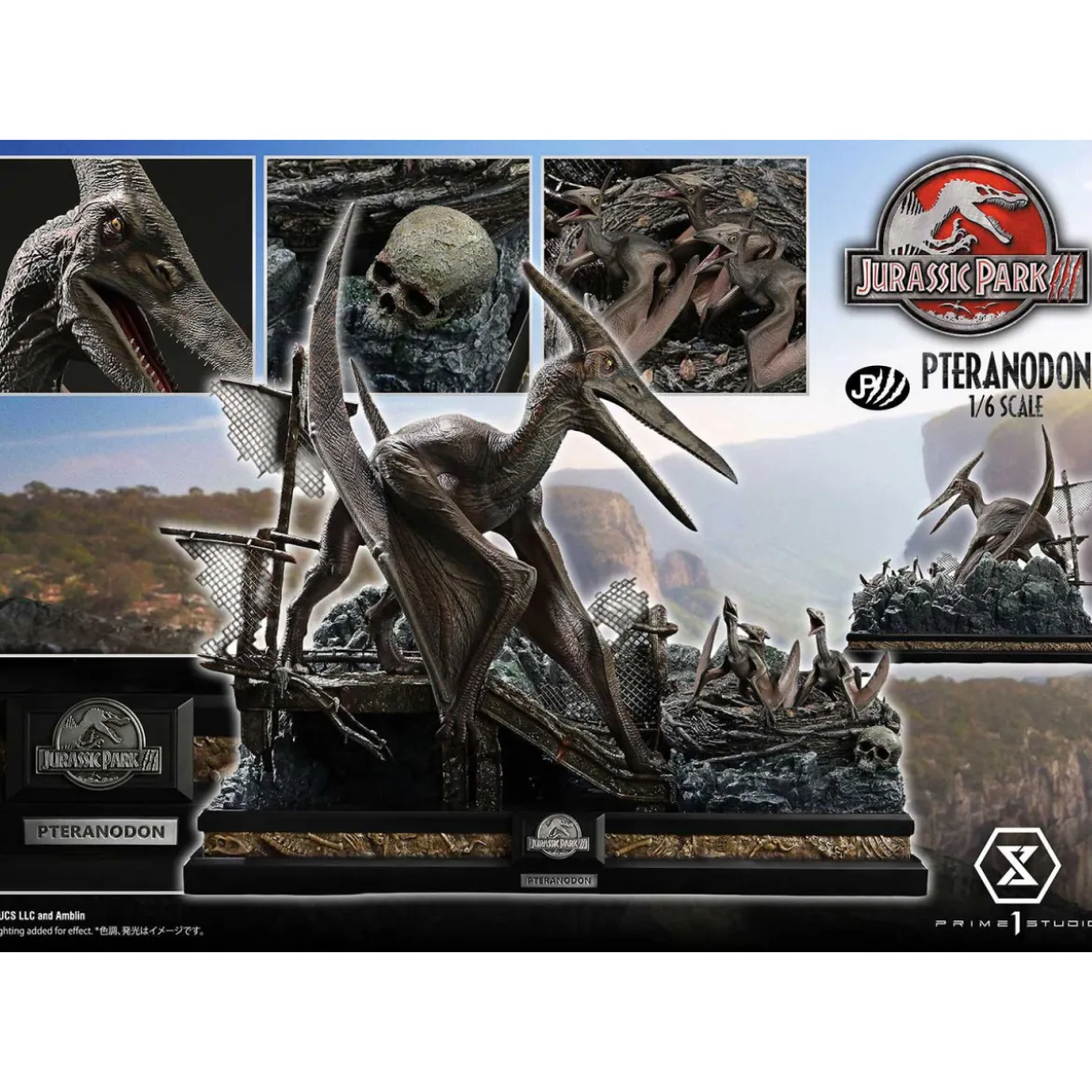 Prime 1 Studio - Jurassic Park III - Pteranodon Legacy Museum Collection 1/6
