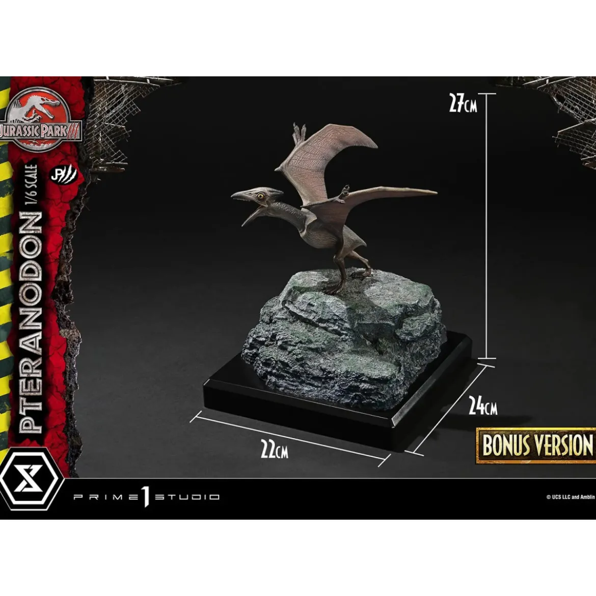Prime 1 Studio - Jurassic Park III - Pteranodon Bonus Version Legacy Museum Collection 1/6