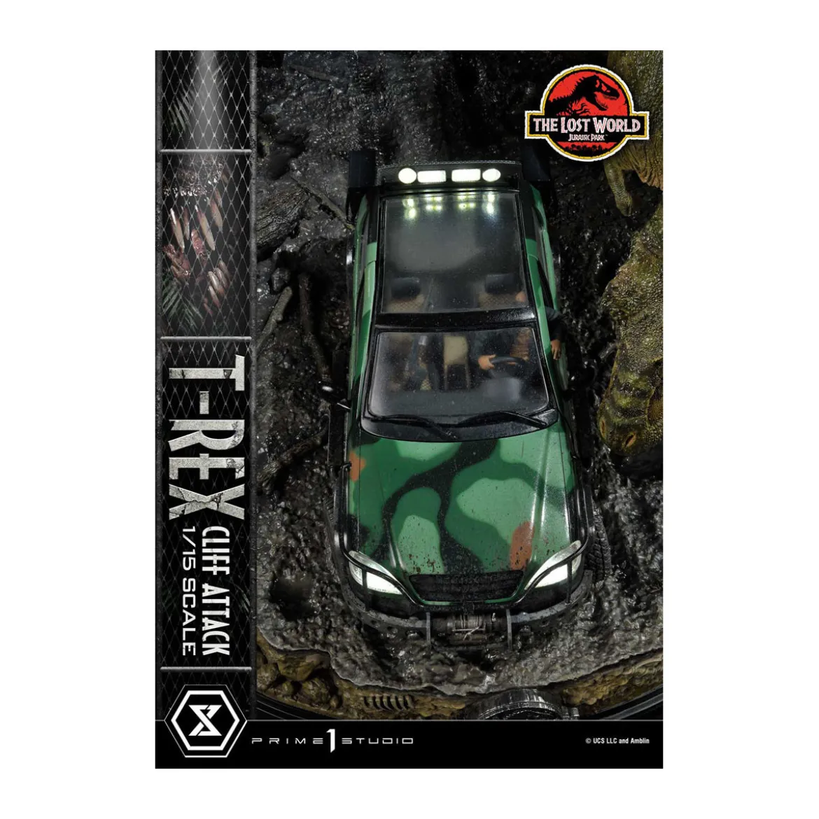 Prime 1 Studio - Jurassic Park: The Lost World - Cliff Attack Bonus Version Legacy Museum Collection 1/15